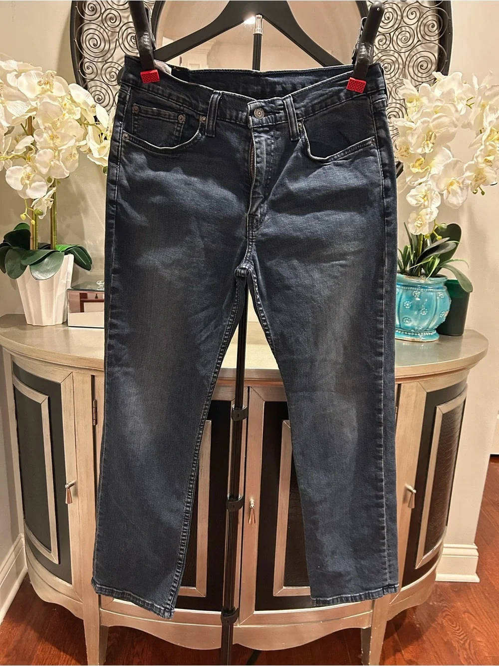 Levi's Men's Dark Blue Straight Jeans